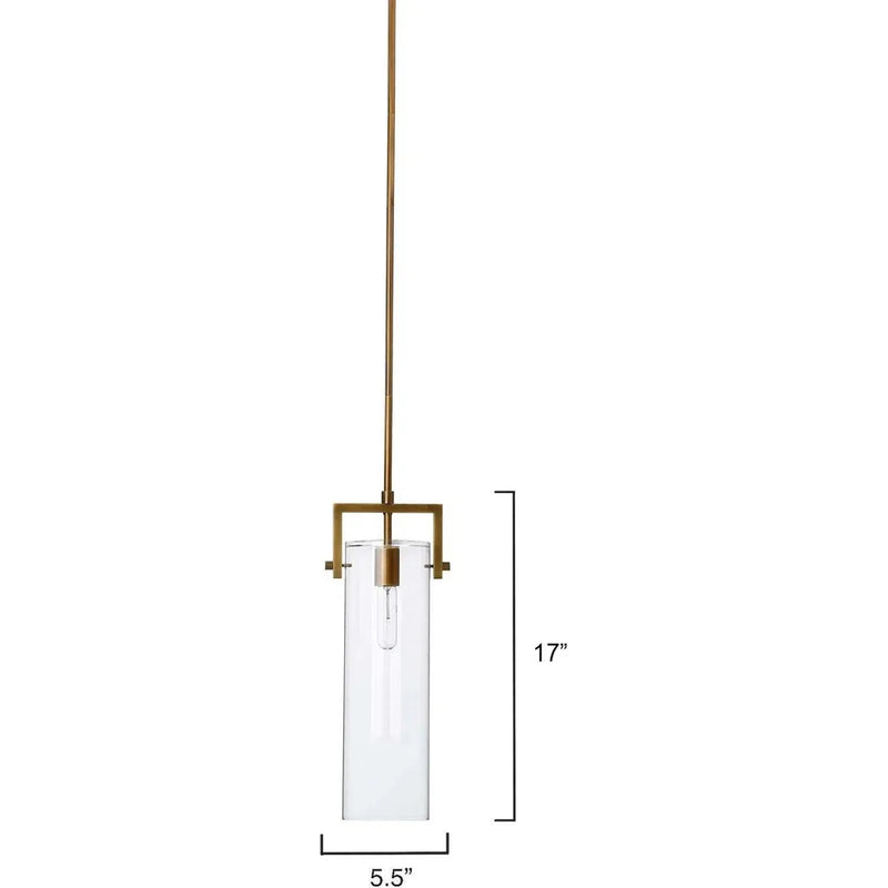 Brass and Glass Over Island Lighting Cambrai Pendant Small Pendants LOOMLAN By Jamie Young