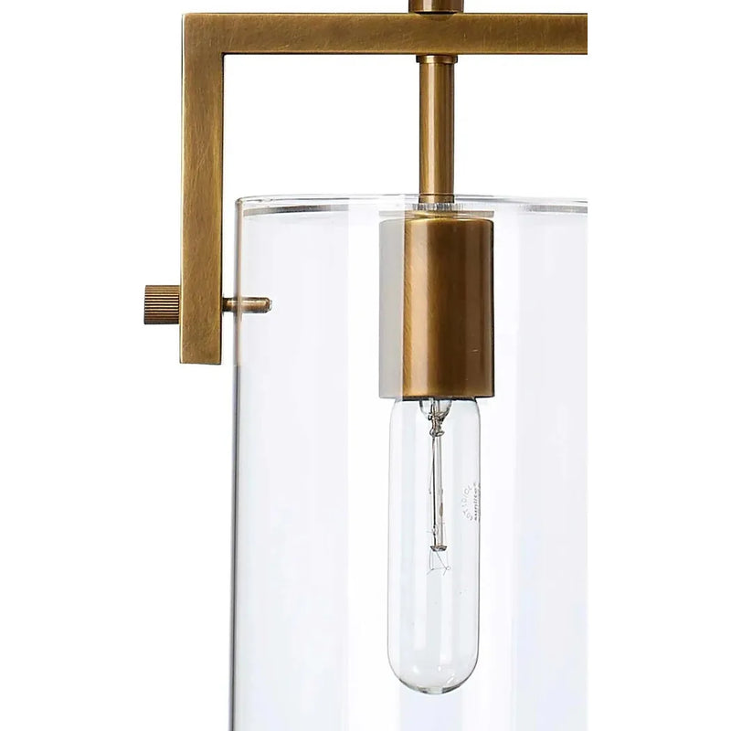 Brass and Glass Over Island Lighting Cambrai Pendant Small Pendants LOOMLAN By Jamie Young