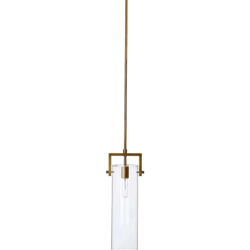 Brass and Glass Over Island Lighting Cambrai Pendant Small Pendants LOOMLAN By Jamie Young