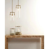 Brass and Glass Over Island Lighting Cambrai Pendant Small Pendants LOOMLAN By Jamie Young