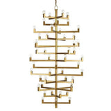 Brass Andre Grande Chandelier Chandeliers LOOMLAN By Currey & Co