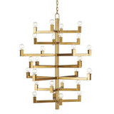 Brass Andre Medium Chandelier Chandeliers LOOMLAN By Currey & Co