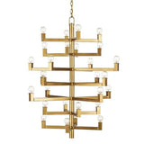 Brass Andre Medium Chandelier Chandeliers LOOMLAN By Currey & Co