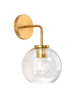 Brass Clear Glass Reece Wall Sconce Wall Sconces LOOMLAN By Jamie Young