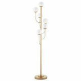 Brass Farnsworth Floor Lamp Floor Lamps LOOMLAN By Currey & Co