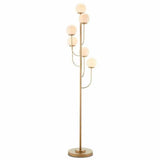 Brass Farnsworth Floor Lamp Floor Lamps LOOMLAN By Currey & Co