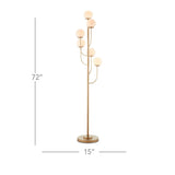 Brass Farnsworth Floor Lamp Floor Lamps LOOMLAN By Currey & Co