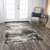 Brat Abstract Ivory Area Rugs For Living Room Area Rugs LOOMLAN By LOOMLAN