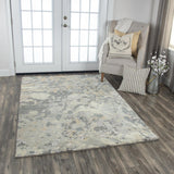 Brau Abstract Gray Large Area Rugs For Living Room Area Rugs LOOMLAN By LOOMLAN