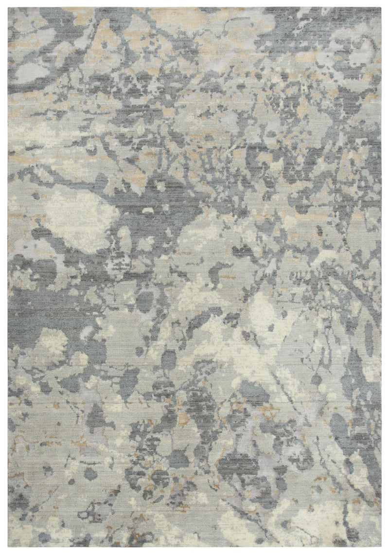 Brau Abstract Gray Large Area Rugs For Living Room Area Rugs LOOMLAN By LOOMLAN