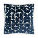 Bravura Navy Blue Throw Pillow With Insert Throw Pillows LOOMLAN By D.V. Kap