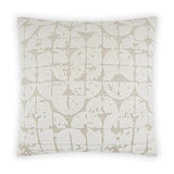 Bravura Oyster White Throw Pillow With Insert Throw Pillows LOOMLAN By D.V. Kap