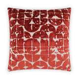 Bravura Sienna Red Throw Pillow With Insert Throw Pillows LOOMLAN By D.V. Kap