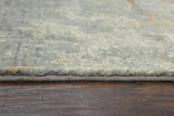 Brem Scroll Gray Large Area Rugs For Living Room Area Rugs LOOMLAN By LOOMLAN