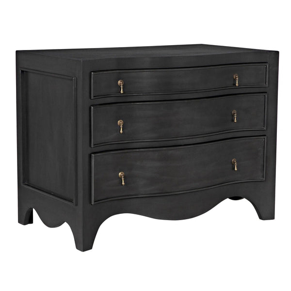 Brentford Wood Black Dresser Dressers LOOMLAN By Noir