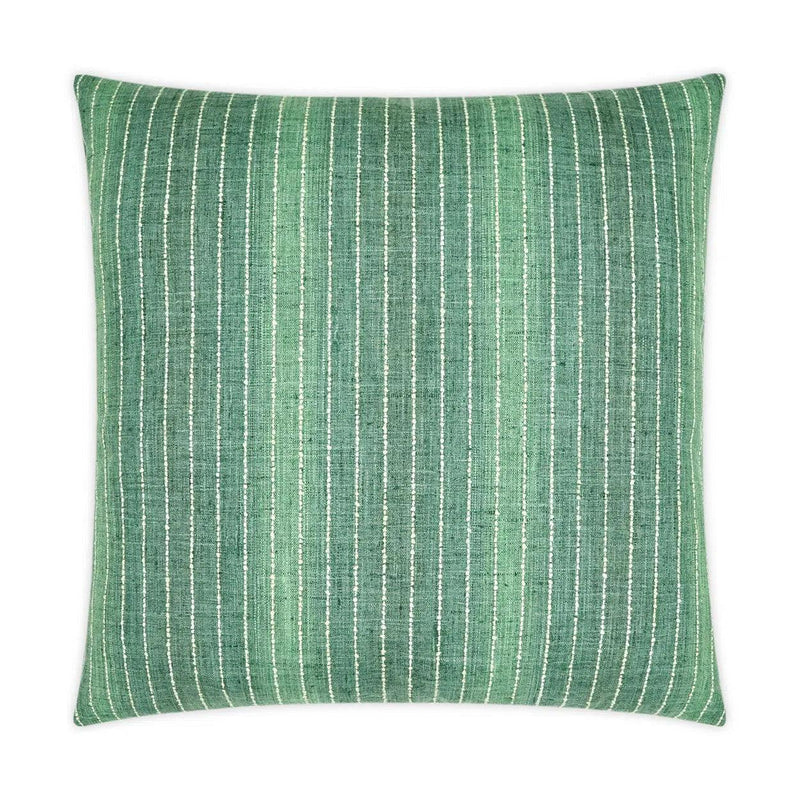 Brentwood Emerald Stripes Green Large Throw Pillow With Insert Throw Pillows LOOMLAN By D.V. Kap