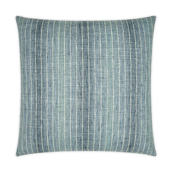 Brentwood Lakeland Stripes Blue Large Throw Pillow With Insert Throw Pillows LOOMLAN By D.V. Kap