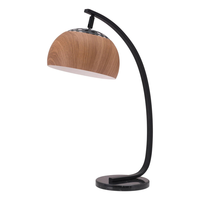 Brentwood Table Lamp Brown & Black Table Lamps LOOMLAN By Zuo Modern