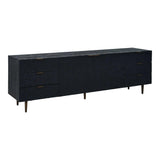 Breu Modern Black Buffet Sideboard For Dining Room Sideboards LOOMLAN By Moe's Home