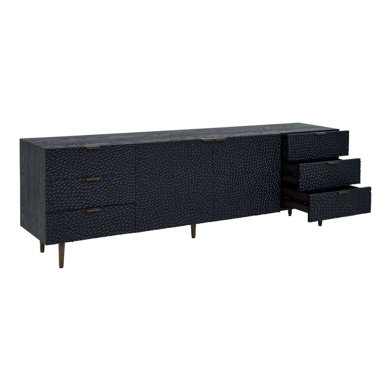 Breu Modern Black Buffet Sideboard For Dining Room Sideboards LOOMLAN By Moe's Home