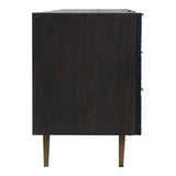 Breu Modern Black Buffet Sideboard For Dining Room Sideboards LOOMLAN By Moe's Home