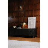 Breu Modern Black Buffet Sideboard For Dining Room Sideboards LOOMLAN By Moe's Home