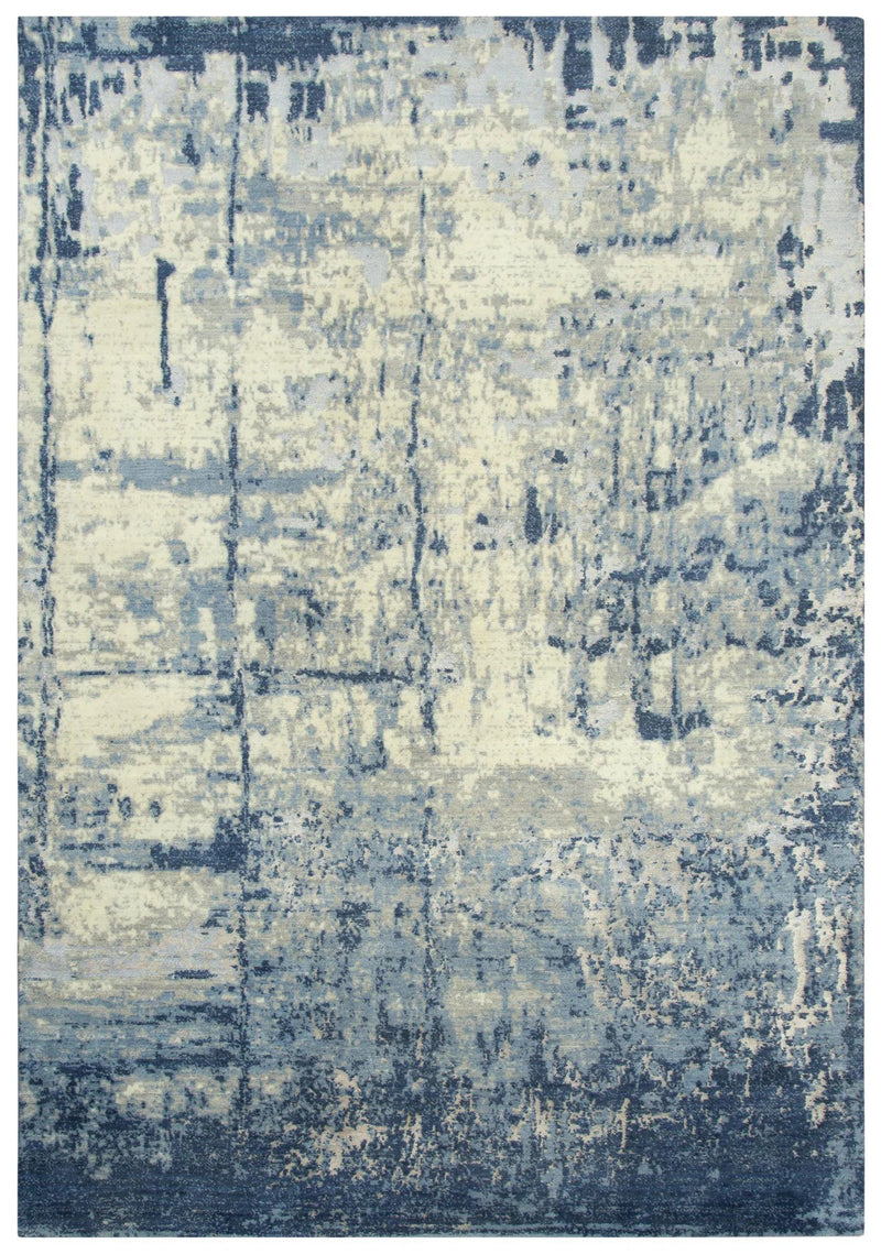 Bric Abstract Blue Large Area Rugs For Living Room Area Rugs LOOMLAN By LOOMLAN