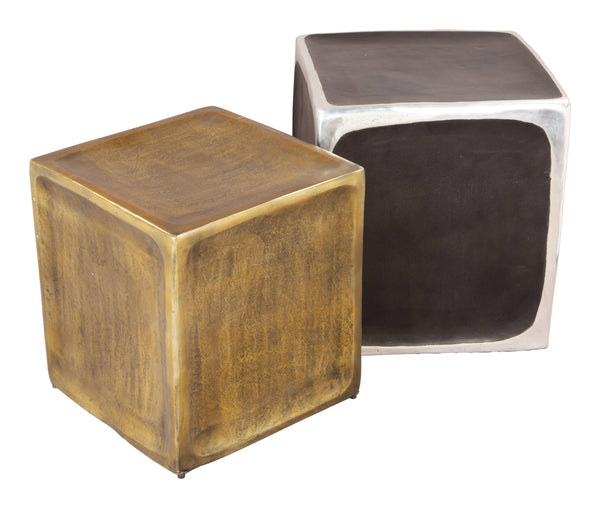 Brics Multicolor Side Table Set (2-Piece) Side Tables LOOMLAN By Zuo Modern