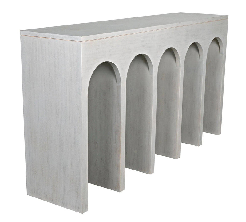 Bridge Console, White Wash Console Tables LOOMLAN By Noir