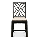 Brighton Bamboo Leather Armless Dining Chair (Set Of 2)