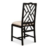 Brighton Bamboo Leather Armless Dining Chair (Set Of 2)