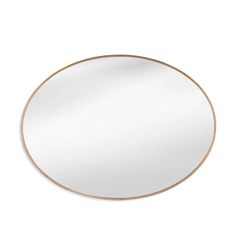 Brigitte Metal Gold Wall Mirror Wall Mirrors LOOMLAN By Bassett Mirror