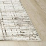 Bril Abstract Ivory Area Rugs For Living Room Area Rugs LOOMLAN By LOOMLAN