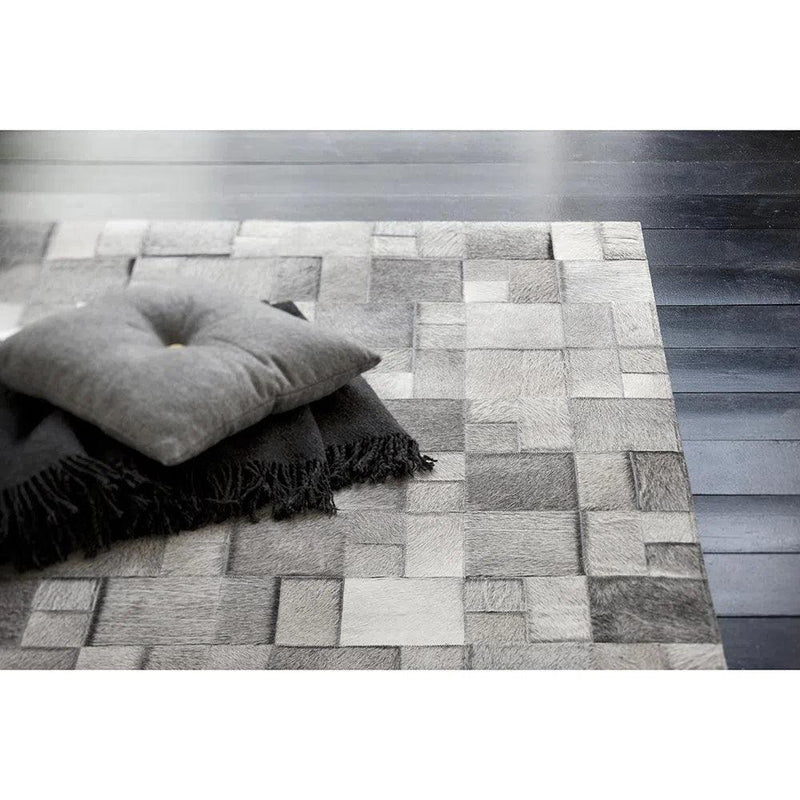 Brilliant Grey Cowhide Area Rug By Linie Design Area Rugs LOOMLAN By Linie Design