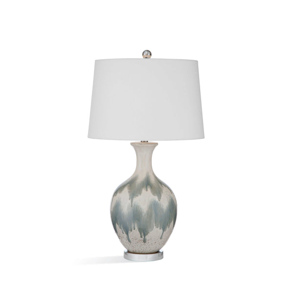 Briony Ceramic Grey Table Lamp Table Lamps LOOMLAN By Bassett Mirror