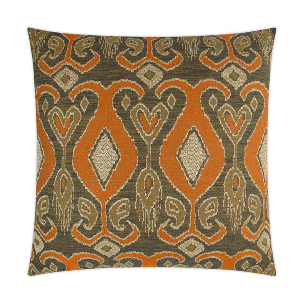 Bristol Orange Throw Pillow With Insert Throw Pillows LOOMLAN By D.V. Kap