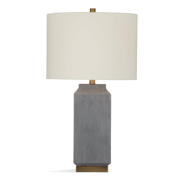Broad Peak Concrete and Metal Grey Table Lamp Table Lamps LOOMLAN By Bassett Mirror