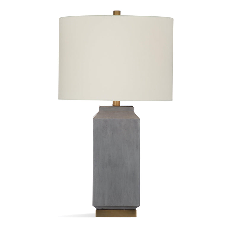 Broad Peak Concrete and Metal Grey Table Lamp Table Lamps LOOMLAN By Bassett Mirror