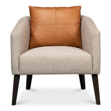 Bronson Accent Tub Chair In Beige Performance Fabric Accent Chairs LOOMLAN By Sarreid