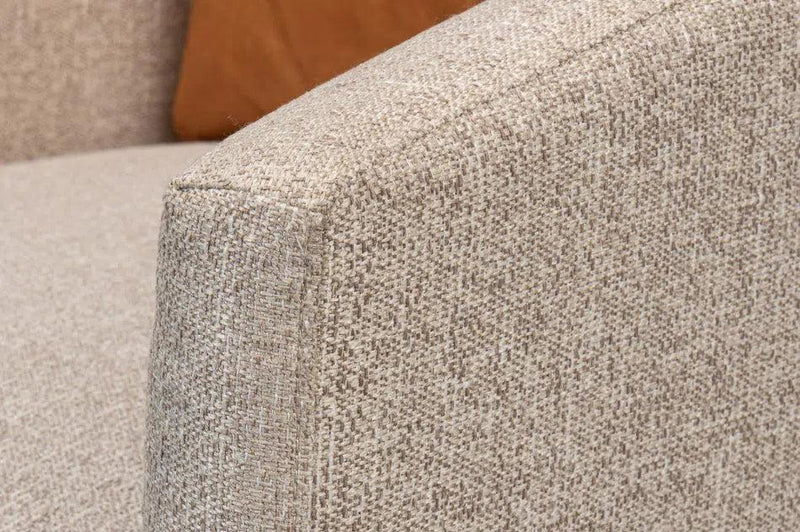 Bronson Accent Tub Chair In Beige Performance Fabric Accent Chairs LOOMLAN By Sarreid