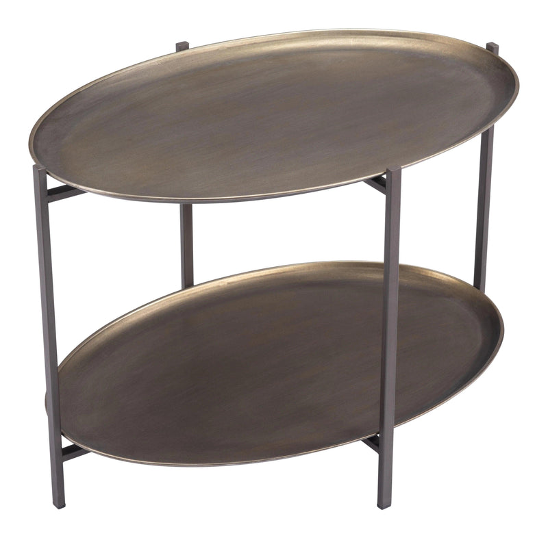 Bronson Coffee Table Bronze Coffee Tables LOOMLAN By Zuo Modern