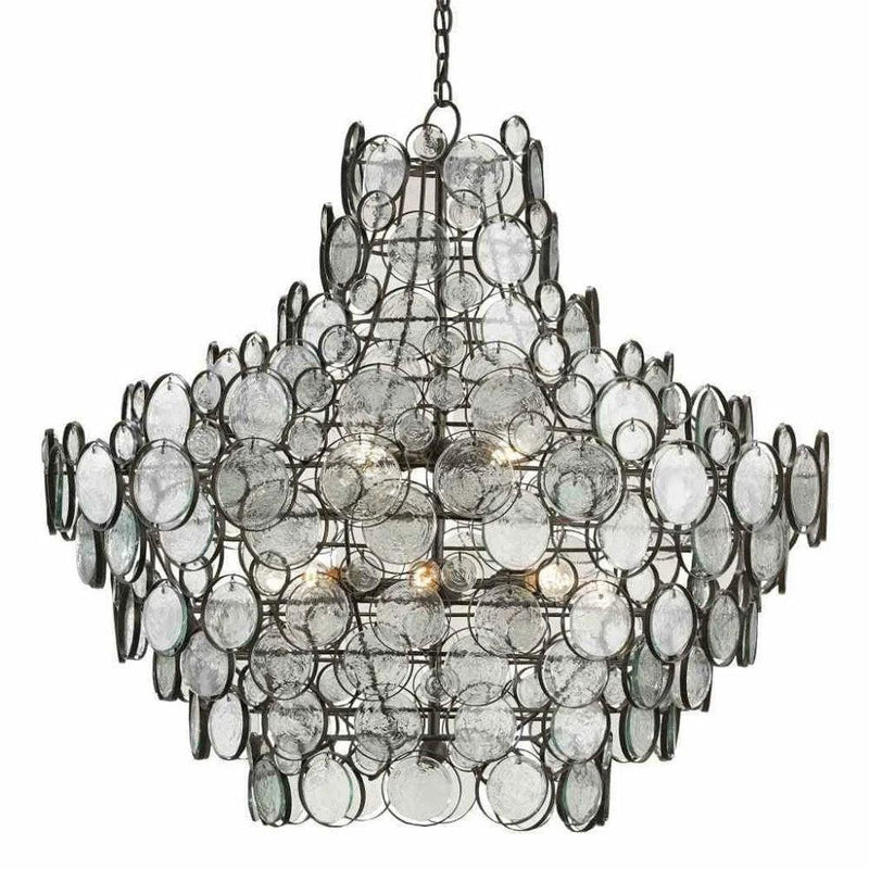 Bronze Galahad Chandelier Chandeliers LOOMLAN By Currey & Co