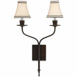 Bronze Gold Highlight Wall Sconce Wall Sconces LOOMLAN By Currey & Co