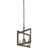 Bronze Gold Middleton Bronze Rectangular Chandelier Chandeliers LOOMLAN By Currey & Co