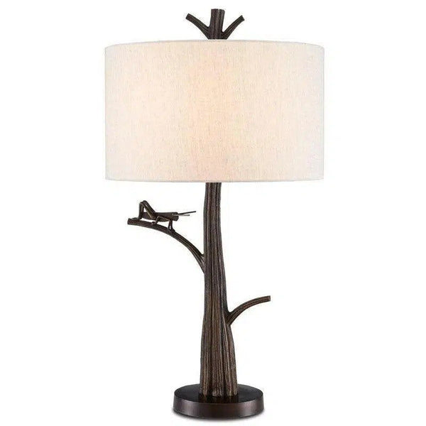 Bronze Grasshopper Table Lamp Table Lamps LOOMLAN By Currey & Co