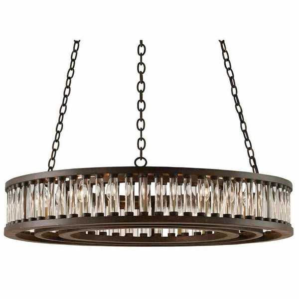 Bronze Verdigris Elixir Chandelier Chandeliers LOOMLAN By Currey & Co