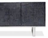 Bronzini Credenza Large Blue Cabinet for Living Room Sideboards LOOMLAN By Sarreid