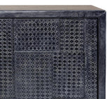 Bronzini Credenza Large Blue Cabinet for Living Room Sideboards LOOMLAN By Sarreid