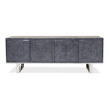 Bronzini Credenza Large Blue Cabinet for Living Room Sideboards LOOMLAN By Sarreid