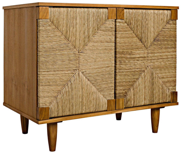 Brook Teak Wood Sideboard With 2 Doors Sideboards LOOMLAN By Noir